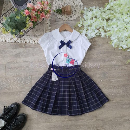 Chân váy học sinh kẻ kèm quần cotton bên trong size 7 -15-kidsky-bán sỉ Chân váy học sinh kẻ kèm quần cotton bên trong size 7 -15 Chân váy học sinh kẻ kèm quần cotton bên trong size 7 -15-
