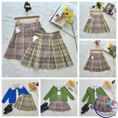 Chân váy kẻ xếp ly kèm quần cotton cho học sinh size 7-15-kidsky-bán sỉ Chân váy kẻ xếp ly kèm quần cotton cho học sinh size 7-15 Chân váy kẻ xếp ly kèm quần cotton cho học sinh size 7-15-CHÂN VÁY HỌC SINH