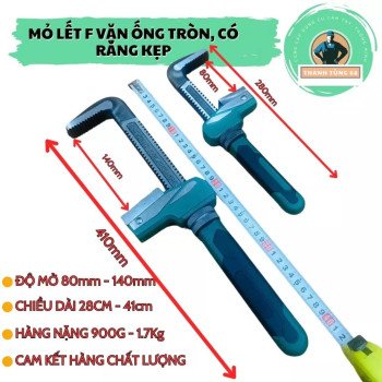 Cho thuê mỏ lết răng chữ F độ mở lên đến 140mm Cho thuê mỏ lết răng chữ F độ mở lên đến 140mm