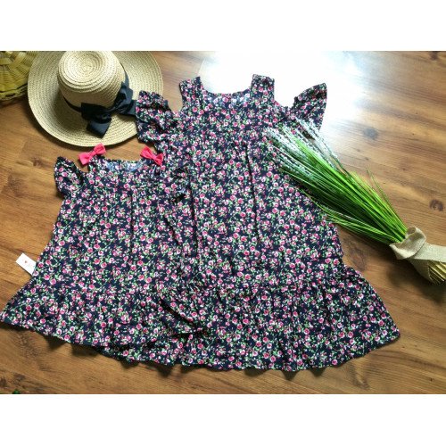 Váy hoa lanh tay trễ đuôi cá size đại S - L-kidsky-bán sỉ Váy hoa lanh tay trễ đuôi cá size đại S - L Váy hoa lanh tay trễ đuôi cá size đại S - L-