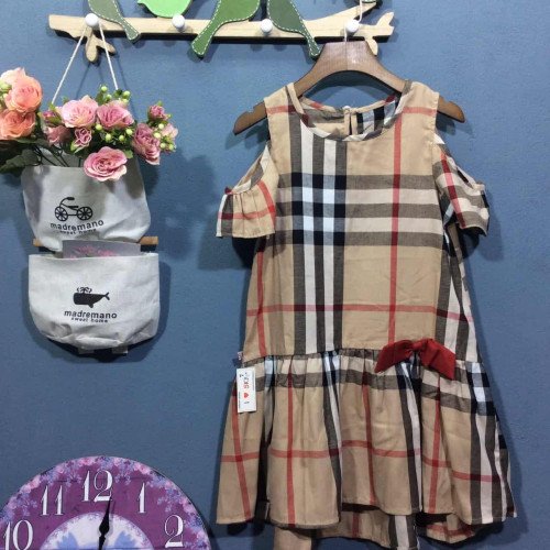 váy kẻ BBR tay trễ đuôi cá size 7 -10-kidsky-bán sỉ váy kẻ BBR tay trễ đuôi cá size 7 -10 váy kẻ BBR tay trễ đuôi cá size 7 -10-
