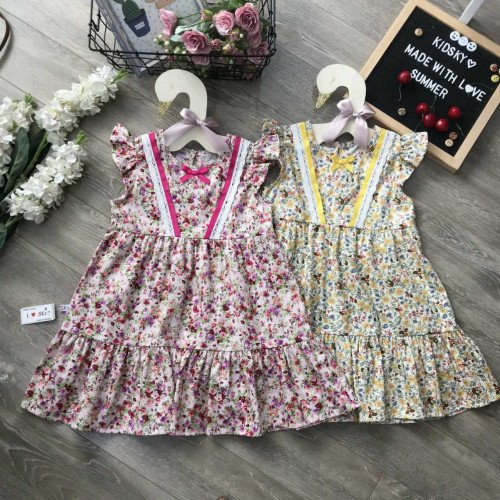 Váy hoa tay tiên đuôi cá size 4-8 - VT50305-kidsky-bán sỉ Váy hoa tay tiên đuôi cá size 4-8 - VT50305 Váy hoa tay tiên đuôi cá size 4-8 - VT50305-