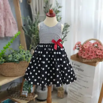 Váy sát nách thân kẻ chân bi size 5-10