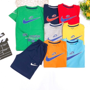 Bộ bé trai cotton in hình NIKE túi hộp