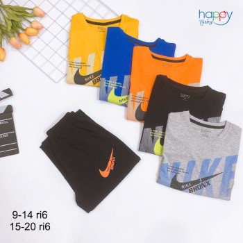 Bộ cotton bé trai dài tay NIKE